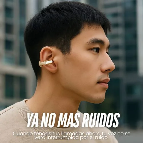 Cod. 137 Aud&iacute;fonos AOC ACD2534WT / Bluetooth&reg; 5.4 / Ear-Clip (Ajuste seguro) / Touch Intelligent / Cancelaci&oacute;n de Ruido ENC / Bat. 300mAh, USB-C