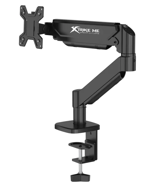 Cod. 1108 Soporte para Monitor de Escritorio Xtrike Me HT-20 BK / 13 a 32&quot;, hasta 9.5 Kg / Giro ±90°, rotacion 360° / Ajustable en mesa / vesa 75*75 a 100*100 / Negro