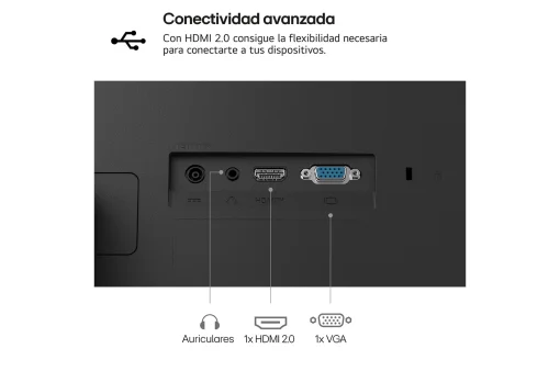 Cod. 131 Monitor LG 27U411A-B 27", IPS, FHD, 120Hz / &nbsp;HDR10 y sRGB 99% (t&iacute;p.) / Black Stabilizer / Dynamic Action Sync / HDMI 2.0, VGA / Dise&ntilde;o sin bodes / Base delgada / compatible VESA