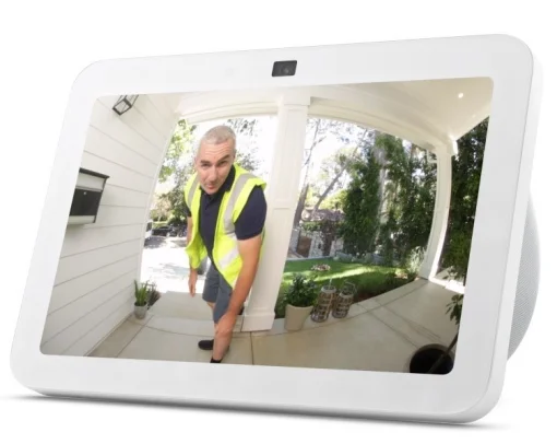 Cod. 227 Pantalla Smart Amazon Echo Show 8 (3ra. Gen.) con Alexa / 8,0" T&aacute;ctil HD 1280x800 / 2*Parlantes 2.0&rdquo; est&eacute;reo (audio espacial, hub de Smart Home y Alexa) / C&aacute;mara 13MP / Wifi / Bluetooth / Color Blanco glaciar