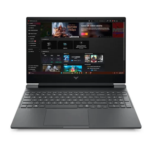 Cod. 1743 VICTUS by HP 15-fb3019la Gaming / AMD Ryzen&trade; 7 7445H / 8GB DDR5 / 512GB PCIe Gen4 SSD / NVIDIA&reg; GeForce RTX&trade; 3050 6GB GDDR6 / 15.6" FHD IPS 144Hz / FreeDOS / Wi-Fi 6 &amp; BT&reg; 5.4 / DTS: X&reg; Ultra / Teclado Retroiluminado Espa&ntilde;ol + num&eacute;rico