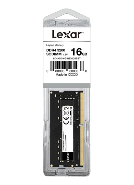 Cod. L1:277 Memoria RAM Lexar® P/Laptop 16GB DDR4-3200MHz / CL22 260-Pin SODIMM, Voltaje 1.2V