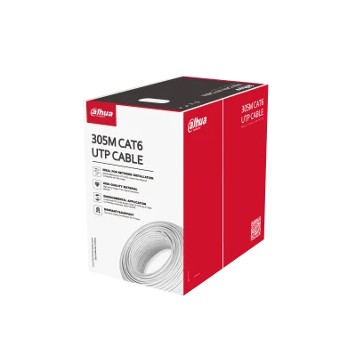 Cod. 184 Cable UTP DAHUA PFM920I-6UN-CN / 305M CAT6 / Certificado Retardante de Fuego / Calibre 24AWG / 100% Cobre