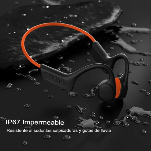 Cod. 143 Auriculares Deportivos S800C (Gray) Conducci&oacute;n &Oacute;sea / impermeables IPX7 / Bluetooth&reg; 5.3 / Dise&ntilde;o de Oreja Abierta / Mic. integrado / 8-10H Autonom&iacute;a