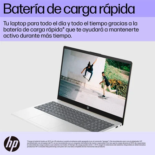 Cod. H:1728 HP 15-fd0276la / Intel® Core™ i7-1355U 13va. Gen. / 16GB / 1 TB PCIe® NVMe™ / 15.6&quot; FHD / FreeDOS / Teclado Español numérico / Gold-Silver