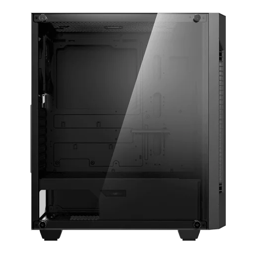 Cod. G:202 Case Gaming GAMEMAX Fortress TG A362 Black / controlador de ventilador V1.4 PWM / tapa lateral vidrio templado / 2*USB 2.0 + 1*USB 3.0 /HD audio / 3 ventiladores 12cm (1*posterior , 2*frontal)