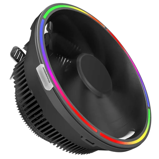 Cod. B:118  Ventilador para CPU GAMEMAX GAMMA 200 /Efecto de luz Rainbow ARGB / Parte inferior de cobre / PWM de 4 pines / Compatible con procesadores Intel  LGA 1700 y AMD AM4/AM3