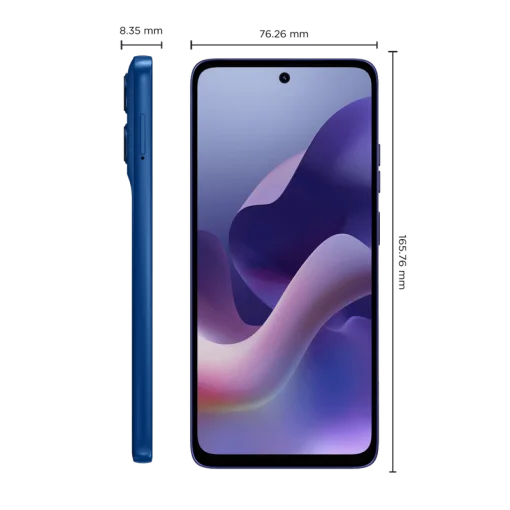 Cod. 312 Motorola G56 5G / Dimensity 7060 / Ram 8GB (+8GB Aut. Boost AI), 256GB Alm. / 6.72" FHD+ 120Hz Corning&reg; Gorilla Glass 7i / Cam. Sensor Sony - LYTIA 600 50MP, Selfie 32MP / Android&trade; 15 / Dolby Atmos&reg; / TurboPower&trade; 30W, 5200mAh / eSIM + pSIM / IP69