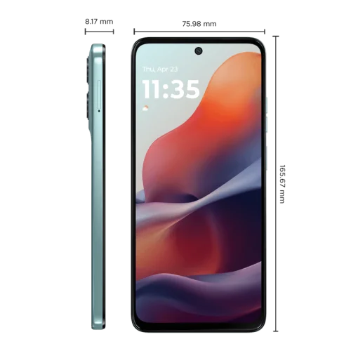 Cod. 267 Motorola G15 5G / Helio G81 Extreme / Ram 4GB (+8GB Aut. Boost AI), 512GB Alm. / 6.7&quot; FHD+ Gorilla® Glass 3 / Cam. 50MP+5MP, Selfie 8MP / Android™ 15 / Aud. Dolby Atmos® / TurboPower™ 20W, 5200mAh / Dual SIM / IPX IP52 / Celeste