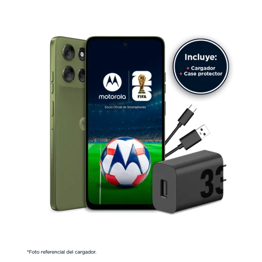 Cod. 311 Motorola G56 5G / Dimensity 7060 / Ram 8GB (+8GB Aut. Boost AI), 256GB Alm. / 6.72" FHD+ 120Hz Corning&reg; Gorilla Glass 7i / Cam. Sensor Sony - LYTIA 600 50MP, Selfie 32MP / Android&trade; 15 / Dolby Atmos&reg; / TurboPower&trade; 30W, 5200mAh / eSIM + pSIM / IP69