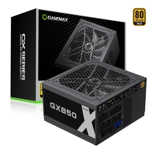 Cod. G:115 Fuente de Poder GAMEMAX GX-850 Modular / Certificado 80 Plus Gold /850Watts/12CM Ventilador /100-240V/ATX P/PC