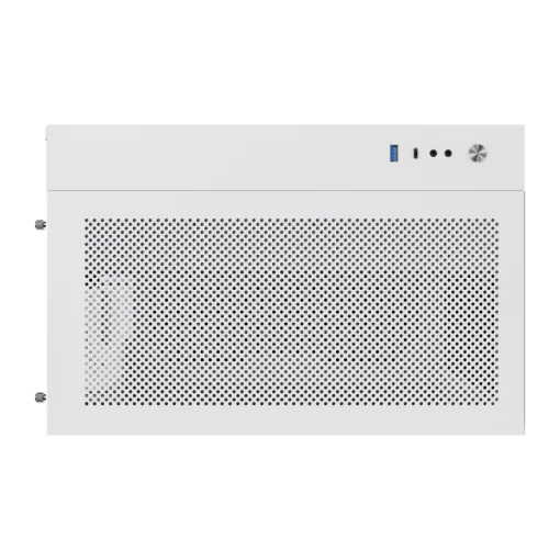 Cod. 211 Case Gaming GAMEMAX Infinity / lateral y frontal vidrio templado / doble cámara / USB Tipo-C + USB 3.0, HD audio / sin fuente / Blanco