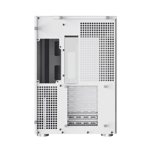 Cod. 211 Case Gaming GAMEMAX Infinity / lateral y frontal vidrio templado / doble cámara / USB Tipo-C + USB 3.0, HD audio / sin fuente / Blanco