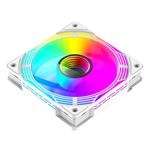 Cod. V:282 Kit Ventiladores PC GAMEMAX KF300R WH / 3*FAN120mm aspa invertida / Luces ARGB / AURA 3 pin 5V, PWM 4 pines Smart control