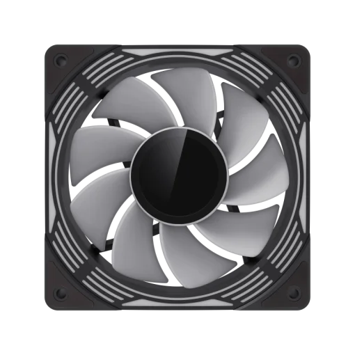 Cod. V:280 Kit Ventiladores PC GAMEMAX KF300R BK / 3*FAN120mm aspa invertida / Luces ARGB / AURA 3 pin 5V, PWM 4 pines Smart control