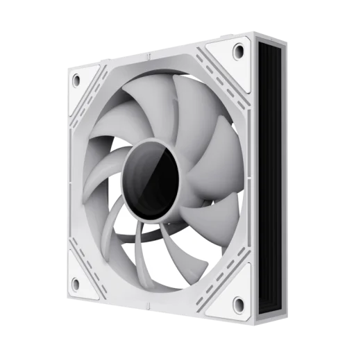 Cod. V:293 Kit Ventiladores PC GAMEMAX FN12A-S3I WH / 3*FAN120mm conectado en cadena / Luces ARGB efecto infinito 26LED (8+18 C/U) / PWM de 4 pines (M/F) / Aura 3 pin 5V (M/F)