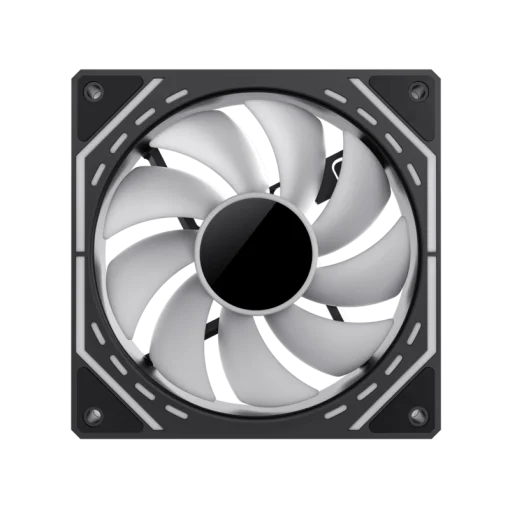 Cod. V:277 Ventilador PC GAMEMAX FN12A-S2I / FAN120mm / Luces ARGB Infinito 24 LED (8+16) / Conector dual: PWM 4 pines (M/F) / ARGB Aura 3 pin 5V (M/F)