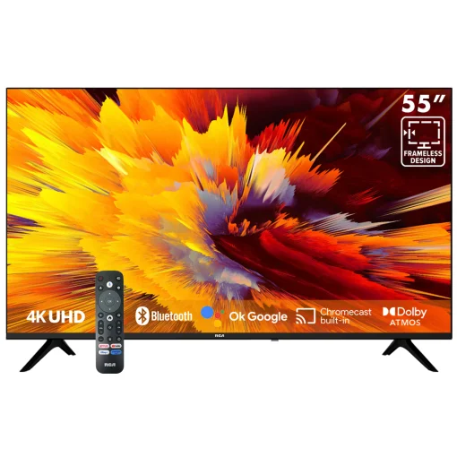 Cod. 087 Smart TV RCA 55&quot; 4K Ultra HD HDR / Google TV / 3*HDMI, 2*USB / Wi-FI, Bluetooth / Chromecast / Dolby Audio / Control remoto por voz