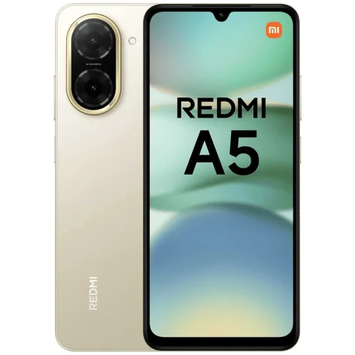 Cod. 257 Xiaomi Redmi A5 / 4G LTE / 128GB Alm. / 4GB Ram / 6.88" HD+ 120Hz / Cam. dual AI 32MP Post. + 8MP Fron. / Android 15 Go / USB-C, Bat. 5200 mAh, 15W
