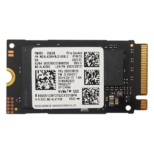 Cod. SN:430 SSD SAMSUNG M.2 256GB / 2.335MB/s Lectura y escritura 1.190MB/s / 2242 + Soporte P/2280 / PCIe&reg; 4x4 NVMe&reg; (Sin empaque)