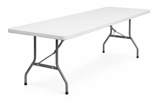 Cod. 032 Mesa Plegable ENV FoldMax white / Dim. 180*70*75cm / Superficie Polietileno y Estructura de Acero