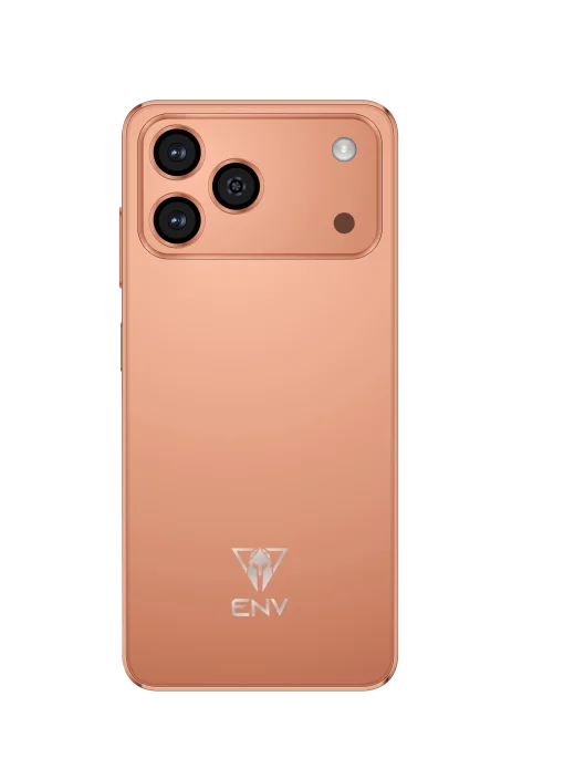 Cod. 333 ENV Neo Pro Max / 6.7" HD+ / 4GB (+20GB virtual) Ram / 256GB Alm. / Cam. 50MP Post. + 16MP Frontal / Android 15.0 / Bater&iacute;a 5160 mAh / USB-C / Dual-Sim / Naranja