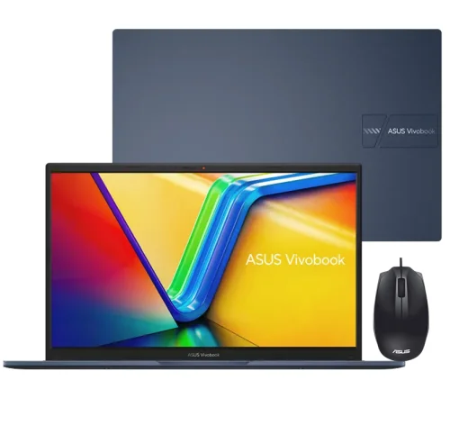 Cod. 1797 ASUS VivoBook 15 X1504V / Intel&reg; Core&trade; 5 120U (10 n&uacute;cleos, hasta 5,0GHz) / 8GB / 512GB NVMe&trade; SSD / 15.6" FHD / Sin Sistema (OS) / Wi-Fi 6 &amp; BT 5.3 / Sensor de Huella / Teclado Espa&ntilde;ol alfanum&eacute;rico / Quiet Blue + Mouse&nbsp;Asus