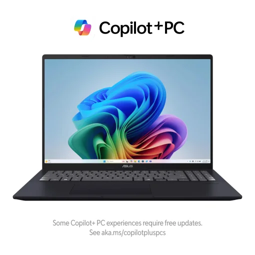 Cod. 1832  Kit ASUS VivoBook 16 (M1607K) Copilot+PC / AMD Ryzen&trade; AI 7 350 / 16 GB DDR5 / 1 TB GB NVMe&trade; SSD / 16" WUXGA (1920 x 1200) / Sin Sistema (OS) / Wi-Fi 6&amp; BT 5.3 / C&aacute;m. FHD IR / Teclado Espa&ntilde;ol alfanum&eacute;rico / Quiet Blue + Mochila Asus + mouse &oacute;pti