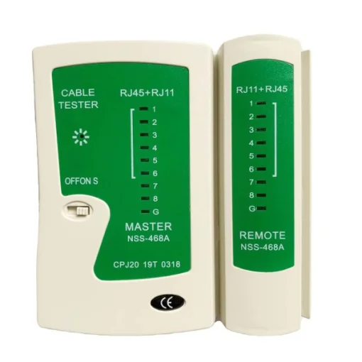 Cod. 193 Tester Comprobador de Cable Lan Red RJ45+RJ11 NSS-468A