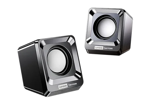 Cod. L:238 Parlantes PC Lenovo A01 / 6W (3W*2) / Control de volume / Interfaz: Jack 3.5mm (Audio) + USB(Power) Cable 1.05m