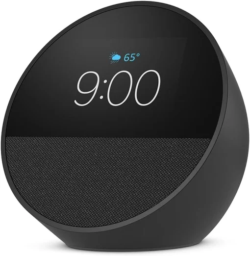 Cod. 229 Amazon Echo Spot Despertador Smart con Alexa / pantalla táctil 2.83&quot; con Reloj personalizable / Parlante 1.73” (sonido vibrante) / Wifi / Bluetooth / Color Negro carbon