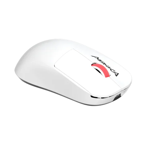 Cod. K:265 Mouse MONKA PRIME G997W Tri-modo Wireless (2.4G &amp; BT 5.1) + cable / 26.000 DPI / tasa sondeo 4K / Chip PixArt PAW3395 / 6 botones programables / Peso (53g) / 100% PTFE (pie) / Bat. 300mAh(hasta 60H) / Dedicado: P/Gamer PRO/Usuario PRO