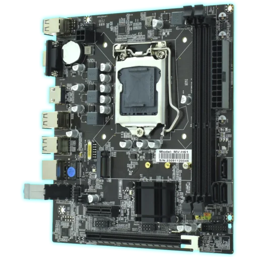 Cod. 112 Mainboard GOLDEN AMOG H61 /Intel 3ra. Gen/M-ATX/ Socket 1155 (i3, i5, i7) / 2 DDR3 / 3*Sata, 1*M.2 / VGA / HDMI / USB 2.0 / PCI Express / LAN