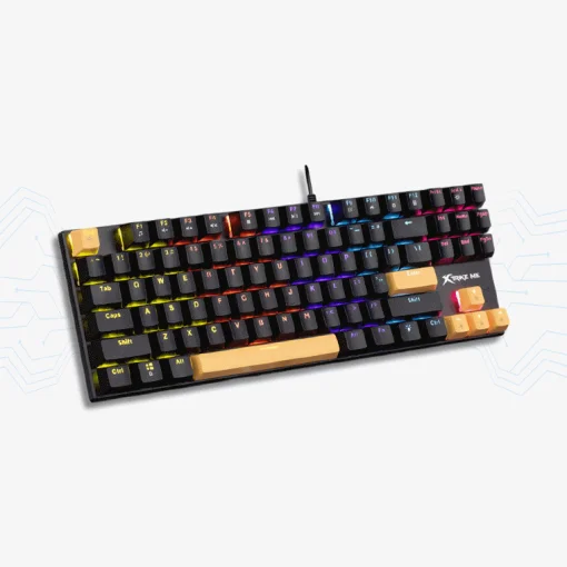 Cod. 259 Teclado Mec&aacute;nico TKL Xtrike Me GK-989 / Switch Rojo / 88 teclas Double-Shot Injection / Retroiluminado Rainbow (12 modos) / 26 teclas anti-ghosting / Cable USB-A 1.6m / Espa&ntilde;ol