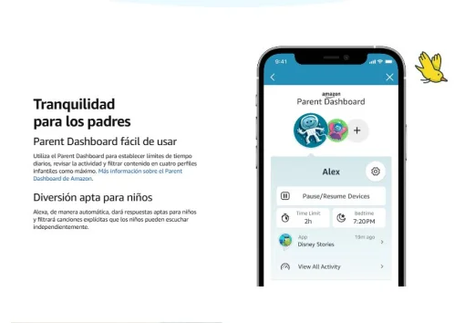 Cod. A:254 Parlante Smart Amazon&nbsp;Echo Dot (5ta Gen.) Kids /&nbsp;sonido vibrante 1.73&rdquo; / Audio-Libros, Juegos Educativos (1 a&ntilde;o Amazon Kids+) / Control parental - Stardust