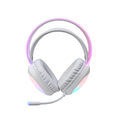 Cod. M:101 Headphone MARVO HG8959 / Iluminación RGB translúcidos en diadema y bocinas / Micrófono omnidireccional / Control de Volumen / 2*jack 3.5mm + USB(LuzLED) / Cable 2.10 m