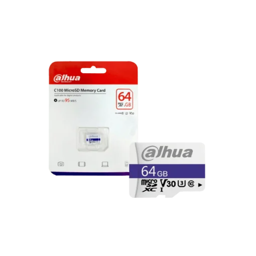 Cod. 226 Micro SD Dahua C100 / 64GB / Clase 10 V30 / escritura 30MB/s - 95MB/s lectura
