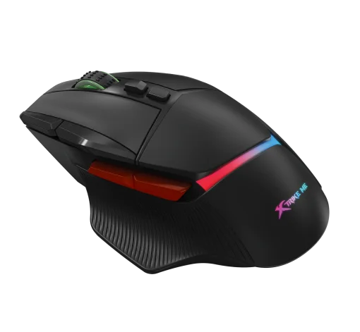 Cod. GX:250 Mouse XTRIKE-ME GM-415 / 8000 DPI / Ilum RGB (efectos dinámicos) / USB, Cable trenzado 1.6 m / 9 botones Programables
