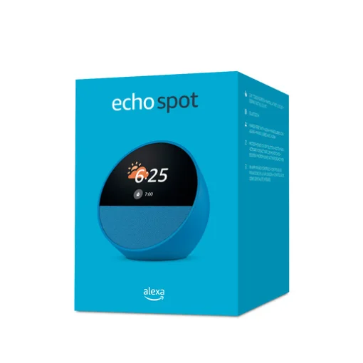 Cod. A:228 Amazon Echo Spot Despertador Smart con Alexa / pantalla táctil 2.83&quot; con Reloj personalizable / Parlante 1.73” (sonido vibrante) / Wifi / Bluetooth / Color Azul marino