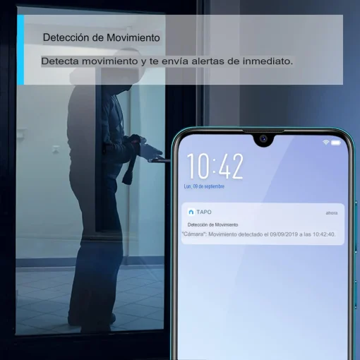 Cod. 400 Cámara Smart TP-Link Tapo C110 2K (3MP) / Detección de persona/movimiento / vista nocturna 12 m zonas de bloqueo / Alarma / Audio bidireccional / Soporta microSD (hasta 512GB)