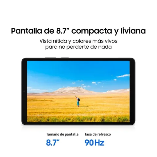Cod. 154 Tablet Samsung Galaxy Tab A11 4G LTE (SM-X135G) / 8,7" WXGA+ / 4GB RAM / 64GB ALM. Soporta MicroSD (2TB) / Android 15 / Cam. post. 8MP video1080p@30fps, front. 5MP / Gray
