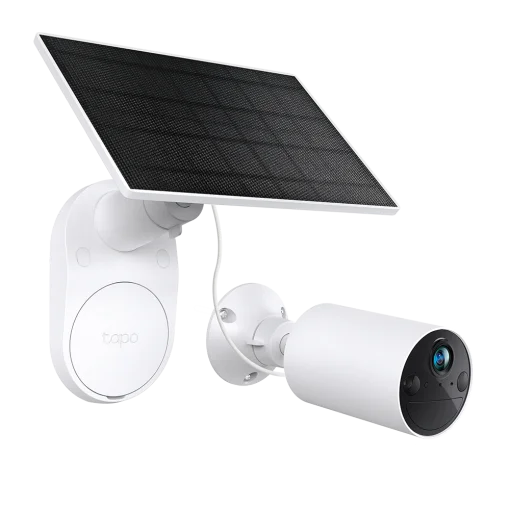 Cod. 358 Kit Cámara Smart TP-Link Tapo C410 2K &amp; panel solar / Visión Nocturna a Color / detector smart Persona / Zonas personalizables / Audio bidireccional / Soporta microSD(512GB) / Bat. integrada (180días) / Compatible: Google Home y Alexa / IP65