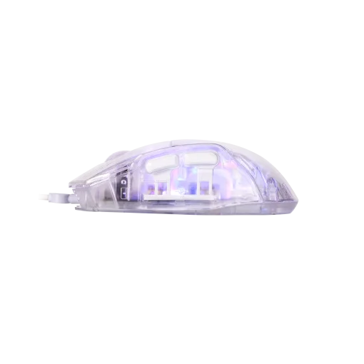 Cod. GM:234 Mouse MARVO M413 Transparente / 7200DPI / Iluminación RGB dinámicos / Silencioso / 6 Botones drive programables / USB Cable 1.5 m