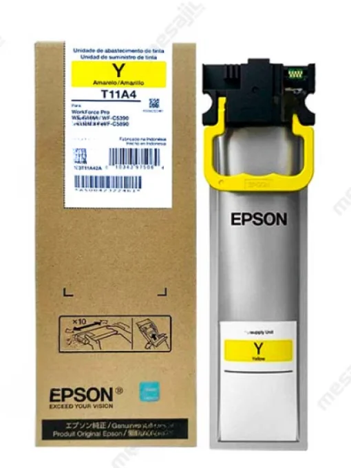 Cod. 091 Tinta Epson T11A4 Amarillo Alta capacidad / 39ML / Compatible: WorkForce Pro WF-C5810 / WF-C5310 / WF-C5390 / WF-C5890