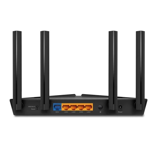Cod. 119 Router Wi-Fi 6 AX3000 Gigabit de Doble Banda TP-LINK Archer AX53 / 5GHz 2402 Mbps y 2.4GHz 574 Mbps / 4* P/LAN GIGABIT y 1* P/WAN GIGABIT/ WPA3 / Tecnología OFDMA - Beamforming /seguridad HomeShield / Compatible con Alexa /OneMesh™
