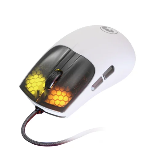 Cod. GM:235 Mouse MARVO M727 / 12000DPI / Iluminación RGB (12 modos) / Ergonómico ambidiestro / USB, Cable trenzado 1.6 m / 6 Botones (programables) / Larga duración (20 millones de clic)
