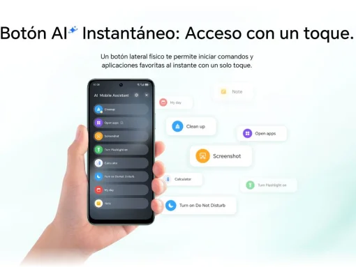 Cod. 298 HONOR X7d / 256GB Rom / 8GB Ram / LTE (Dual SIM) / 6.77" HD+ 120 Hz / Cam. 108MP con AI, 8MP Frontal / MagicOS 9 (Android 15) / Bot&oacute;n AI / Resistencia al agua IP65 y caidas SGS / Bat. celda dual 6.500 mAh / Negro Nocturno