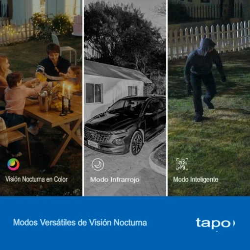 Cod. 406 C&aacute;mara Smart TP-Link Tapo C545D Dual 2K 360&deg; P/Exterior IP66 / Lente gran angular 165&deg; &amp; Teleobjetivo 6mm / Seg. autom&aacute;t. sincronizado / Detecci&oacute;n AI (pers. masc. veh.) / Vista Nocturna Intelig. / 8 puntos patrulla / Audio bidireccional / Soporta