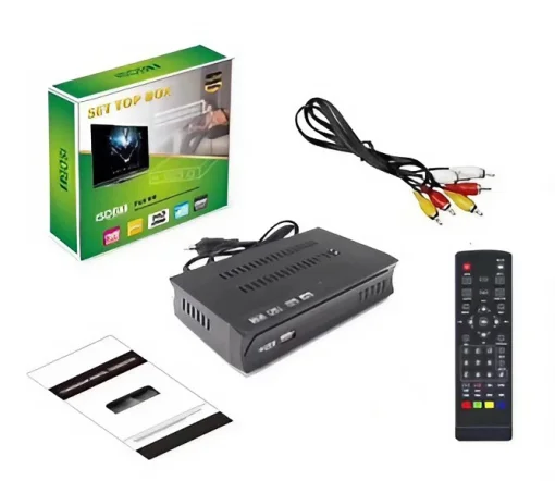 Cod. 896 Sintonizador de canales digitales terrestre Full HD 1080p  TV-KM010 ISDB-T para Televisiones con entrada: RCA, HDMI o Coaxial /  Reproductor Multimedia USB