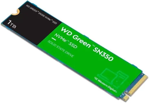 Cod. SN:472 SSD WD Green&trade; SN350 1 TB / 2400MB/s Lectura y escritura 1850MB/s / 2280 / M.2 PCIe Gen3 x4, NVMe&trade;